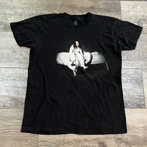Billie Eilish Essential Tour Black T-Shirt Goth Emo Band Concert - Men's Large